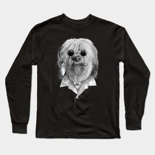 Hippie Surf Dog Long Sleeve T-Shirt